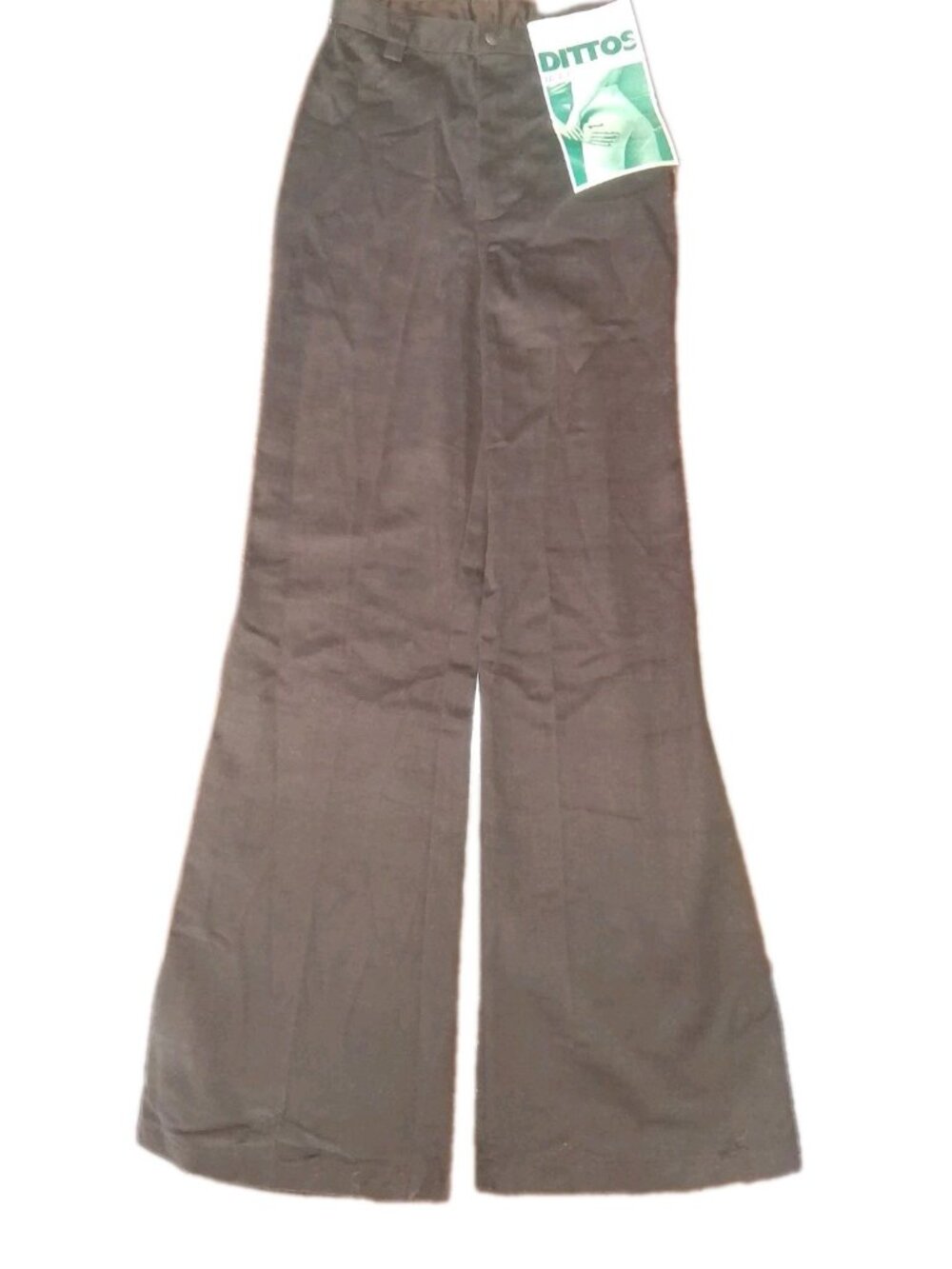 True Vintage 70s Dittos High-Risers Saddleback Bell Bottoms NOS NWT Junior 5